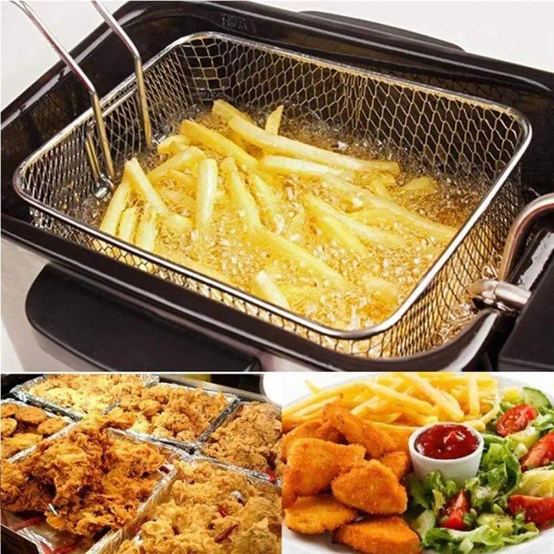 1/2/8Pcs Stainless Steel French Fries Basket Mesh - go do best