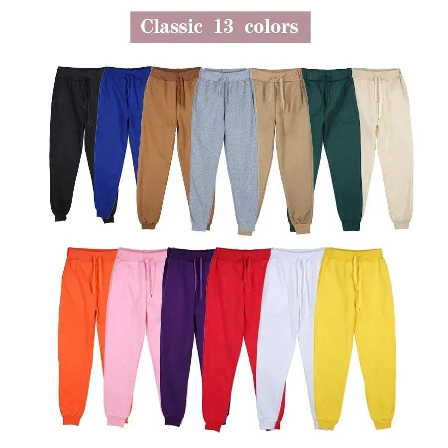 2022 Autumn and Winter New Women's Fashion Sports and Leisure Feet Pants Solid Color Cotton Soft Fitness Jogging Pants